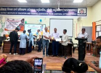 जनपद स्तरीय कौशलम प्रदर्शनी 2025 में जीआईसी स्वीत खिर्सू रहा प्रथम