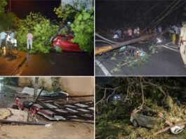 दिल्ली-एनसीआर में कल के आंधी-तूफान से 5 लोगों की मौत, ग्रेटर नोएडा की सोसाइटी में टहल रही महिला के ऊपर 22वीं मंजिल से गिरी ग्रिल, सिर धड़ से अलग heavy-storm-and-rain-caused-havoc in delhi ncr