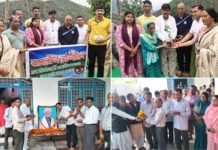 समळौ॑ण पौधारोपण: दिवंगत सुंदर सिंह चौहान की स्मृति में घर के आंगन में लगाया फलदार पेड़