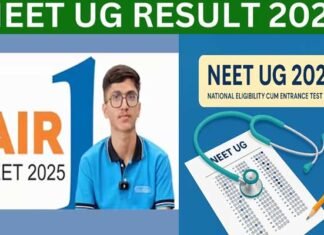 NEET UG 2025 में राजस्थान के महेश ने किया टॉप, 12 लाख से ज्यादा हुए क्वालीफाई, कटऑफ में आई गिरावट, 144 नंबर वाले कैंडिडेट भी काउंसलिंग के लिए पात्र, देखें 10 टॉपर्स के नाम NEET UG 2025 result, Mahesh from Rajasthan tops, 12.36 lakh qualify
