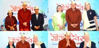 मुख्यमंत्री धामी ने विदेशी मेहमानों का भराड़ीसैंण में किया स्वागत, बताई उत्तराखंड की विशेषताएं