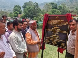 विधायक पोरी ने गगवाड़स्यूं घाटी में दी क्षेत्रवासियों को सौगात