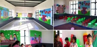जिला मुख्यालय में बना पहला स्मार्ट आंगनबाड़ी केंद्र, बाल मनोविज्ञान को देखते हुए जुटाये गए संसाधन, भवन की दीवारों में उकेरी गयी आकर्षक पेंटिंग smart Anganwadi center built in pauri