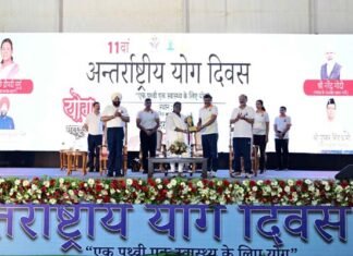 राष्ट्रपति द्रौपदी मुर्मू ने देहरादून में किया 11 वें अंतरराष्ट्रीय योग दिवस का शुभारंभ