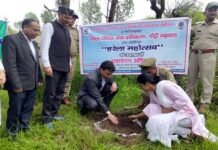 पौड़ी-टेका मार्ग पर रोपे विभिन्न प्रजाति के पौधे, जिला विधिक सेवा प्राधिकरण की पहल पर चलाया वृक्षारोपण कार्यक्रम Teka road, tree plantation