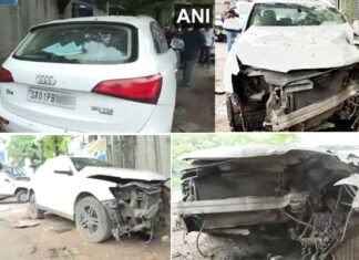 नशे में धुत ऑडी ड्राइवर ने दिल्ली में फुटपाथ पर सो रहे पांच लोगों को कुचला, आरोपी कार चालाक गिरफ्तार Drunk Audi driver runs over five people sleeping on footpath in Delhi