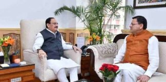 केंद्रीय स्वास्थ्य मंत्री जेपी नड्डा से मिले सीएम धामी, एयर एंबुलेंस का विस्तार, इमरजेंसी के लिए अतिरिक्त हेलिकॉप्टर मांगा