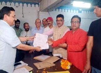 जिला पंचायत सीट 9 कुल्हाड़ से भाजपा अधिकृत उम्मीदवार महेन्द्र राणा ने किया नामांकन