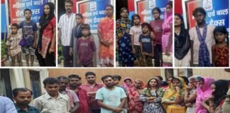 बालश्रम कर रहे 43 बच्चों का किया रेस्क्यू, अभिभावकों को दी गयी सख़्त चेतावनी एवं परामर्श