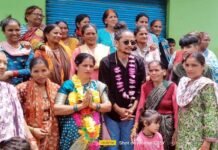 मशहूर ब्लॉगर पंकू पहाड़ी उतरे जिला पंचायत सदस्य गढ़कोट प्रत्याशी सविता देवी के प्रचार में