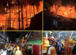 नैनीताल की हेरिटेज बिल्डिंग ‘ओल्ड लंदन हाउस’ में लगी भीषण आग, एक बुजुर्ग महिला की जलकर मौत, ढाई घंटे की कड़ी मशक्कत के बाद बुझी आग Nainital heritage building Old London House