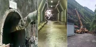 पिथौरागढ़ में भूस्खलन से NHPC टनल का मुहाना बंद, 8 कार्मिकों को सुरक्षित निकाला, 11 अब भी अभी अंदर, रेस्क्यू जारी PITHORAGARH TUNNEL ACCIDENT-landslide