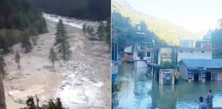 उत्तरकाशी: तेलगाड़ नदी फिर उफान पर, दहशत में लोग, हर्षिल बाजार और गांव खाली कराया गया Uttarkashi Harshil Telgad river