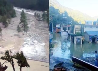 उत्तरकाशी: तेलगाड़ नदी फिर उफान पर, दहशत में लोग, हर्षिल बाजार और गांव खाली कराया गया Uttarkashi Harshil Telgad river