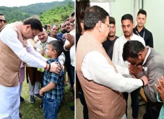 आपदा प्रभावित लोगों को देख सीएम धामी ने रुकवाया काफिला, प्रोटोकॉल तोड़ जनता के बीच पहुंचे, सुनी समस्याएं, हर संभव सहायता का दिया आश्वासन