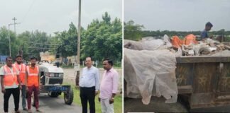 ग्रेटर नोएडा: सड़क किनारे कूड़ा डालने पर लगाया एक लाख रुपए जुर्माना, दो वाहन जब्त dumping garbage on the roadside