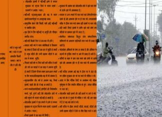 प्रदेश में भारी बारिश का अलर्ट, पौड़ी जिले में मंगलवार को बंद रहेंगे सभी स्कूल और आंगनबाड़ी केंद्र