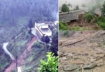 पौड़ी गढ़वाल: भूस्खलन की चपेट में आने से दो महिलाओं की मौत, 5 मजदूरों के बहने की सूचना, तलाश जारी, कई मवेशी मरे