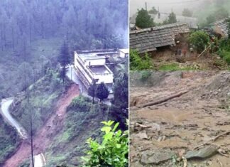 पौड़ी गढ़वाल: भूस्खलन की चपेट में आने से दो महिलाओं की मौत, 5 मजदूरों के बहने की सूचना, तलाश जारी, कई मवेशी मरे