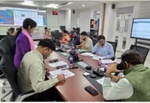 मुख्य सचिव पहुंचे राज्य आपदा कंट्रोल रूम, अतिवृष्टि पर ली जानकारी state-disaster-control-room-took-information