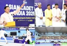 हल्द्वानी में एशियन कैडेट फेंसिंग कप का भव्य शुभारंभ, 17 देशों के खिलाड़ी ले रहे हैं भाग