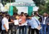 यूकेएसएसएससी पेपर लीक मामले में पौड़ी में NSUI का जोरदार प्रदर्शन UKSSSC paper leak case