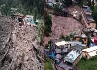 उत्तराखंड के चमोली में फिर फटा बादल, कई मकान जमीदोंज, 10 लोग लापता, बचाव अभियान जारी