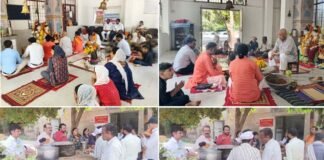 नोएडा लोक मंच द्वारा आयोजित गरुड़ पुराण पाठ का विधिवत समापन