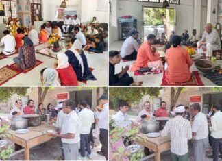 नोएडा लोक मंच द्वारा आयोजित गरुड़ पुराण पाठ का विधिवत समापन