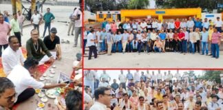 प्रधानाचार्य सीधी भर्ती नियमावली का राजकीय शिक्षक संघ ने किया तर्पण, प्रतियाँ नदियों में की विसर्जित
