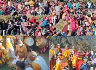 उत्तरकाशी: देवता के पश्वा ने खाया 7 किलो हलवा (बाड़ी), गुरु चौरंगी नाथ मेले में अनूठा नजारा देखकर हैरान रह गए श्रद्धालु Guru Chaurangi Nath fair in Uttarkashi.