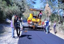 जिलाधिकारी के निर्देश पर शुरू हुआ पौड़ी-पैडुल सड़क सुधारीकरण का कार्य