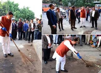 मुख्यमंत्री धामी का आईएसबीटी देहरादून में औचक निरीक्षण, गंदगी देखकर खुद उठाई झाड़ू