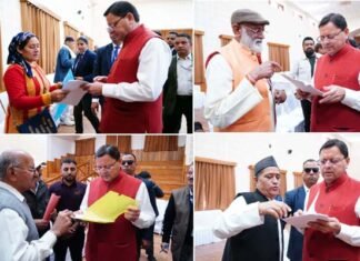 मुख्यमंत्री धामी ने जनता मिलन कार्यक्रम में सुनी जन समस्याएं, अधिकारियों को फीडबैक व्यवस्था सुदृढ़ करने के दिए निर्देश