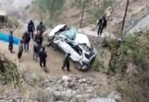 दुखद हादसा: खाई में गिरी कार, शादी समारोह से लौट रहे 3 लोगों की मौत