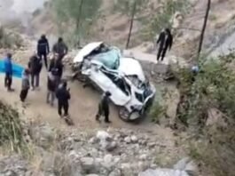 दुखद हादसा: खाई में गिरी कार, शादी समारोह से लौट रहे 3 लोगों की मौत