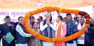 मुख्यमंत्री धामी ने किया 108 करोड़ की योजनाओं का लोकार्पण और शिलान्यास