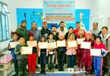 खिर्सू विकासखंड स्तरीय मैथ्स विजार्ड एवं इंग्लिश स्पेल जीनियस प्रतियोगिता में अर्जुन एवं सौम्या रहे अव्वल