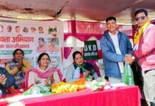 यूकेडी का सदस्यता अभियान: जय पहाड़ जय पहाड़ी नारे की गूंज चली गांवों की ओर, कल्जीखाल में 150 लोगों ने ली पार्टी की सदस्यता