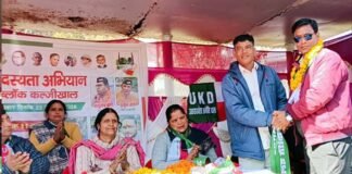 यूकेडी का सदस्यता अभियान: जय पहाड़ जय पहाड़ी नारे की गूंज चली गांवों की ओर, कल्जीखाल में 150 लोगों ने ली पार्टी की सदस्यता