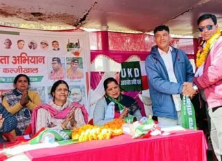 यूकेडी का सदस्यता अभियान: जय पहाड़ जय पहाड़ी नारे की गूंज चली गांवों की ओर, कल्जीखाल में 150 लोगों ने ली पार्टी की सदस्यता