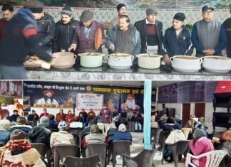 उत्तराखंड सांस्कृतिक समिति ने मानव सेवा से की नववर्ष 2026 की शुरुआत, वृद्धाश्रम में वृद्धजनों को कराया भोजन