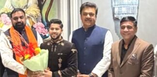 ग्रेटर नोएडा में सगाई समारोह में शामिल हुए बिहार के उपमुख्यमंत्री सम्राट चौधरी Bihar Deputy CM Samrat Chaudhary