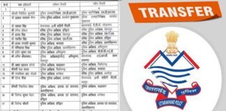 उत्तराखंड में बड़े स्तर पर पुलिस अधिकारियों के तबादले: SSP देहरादून अजय सिंह को हटाया, प्रमेंद्र डोबाल को जिम्मेदारी Transfers in Uttarakhand Police Department