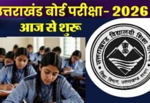 उत्तराखंड बोर्ड परीक्षा 2026 आज शुरू, 2 लाख से ज्यादा परीक्षार्थी शामिल, नकल रोकने के लिए की जा रही कड़ी निगरानी