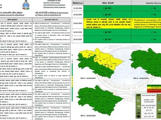 उत्तराखंड के इन जिलों में बारिश और बर्फबारी का अलर्ट, चारों धाम बर्फ की सफ़ेद चादर से ढके, जानें 26 मार्च तक का मौसम