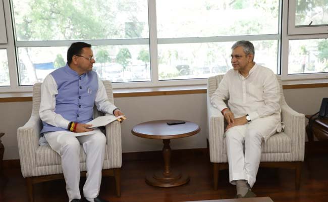 cm-dhami-meet-rail-minister cm-dhami-meet-rail-minister-ashwani-vashnav