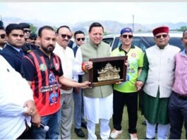 मुख्यमंत्री ने उत्तरांचल प्रेस क्लब द्वारा आयोजित मांजिला स्मृति क्रिकेट टूर्नामेंट का शुभारंभ किया manjila-memorial-cricket-tournament-organized-by-the-uttarakhand-press-club