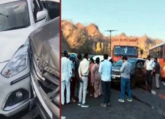 दिल्ली-देहरादून एक्सप्रेसवे में उद्घाटन से पहले ही हुआ हादसा, आपस में टकराई पांच गाड़ियां