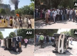 नोएडा में फैक्ट्री कर्मचारियों का आंदोलन भड़का, वाहनों में आगजनी से हालात बिगड़े, पुलिस ने दागे आंसू गैस के गोले Factory Workers Agitation in Noida